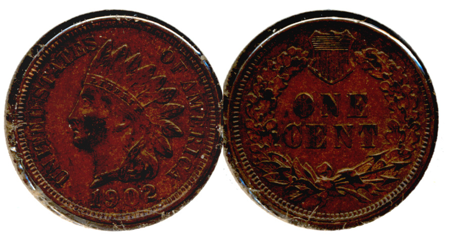 1902 Indian Head Cent AU-55 a