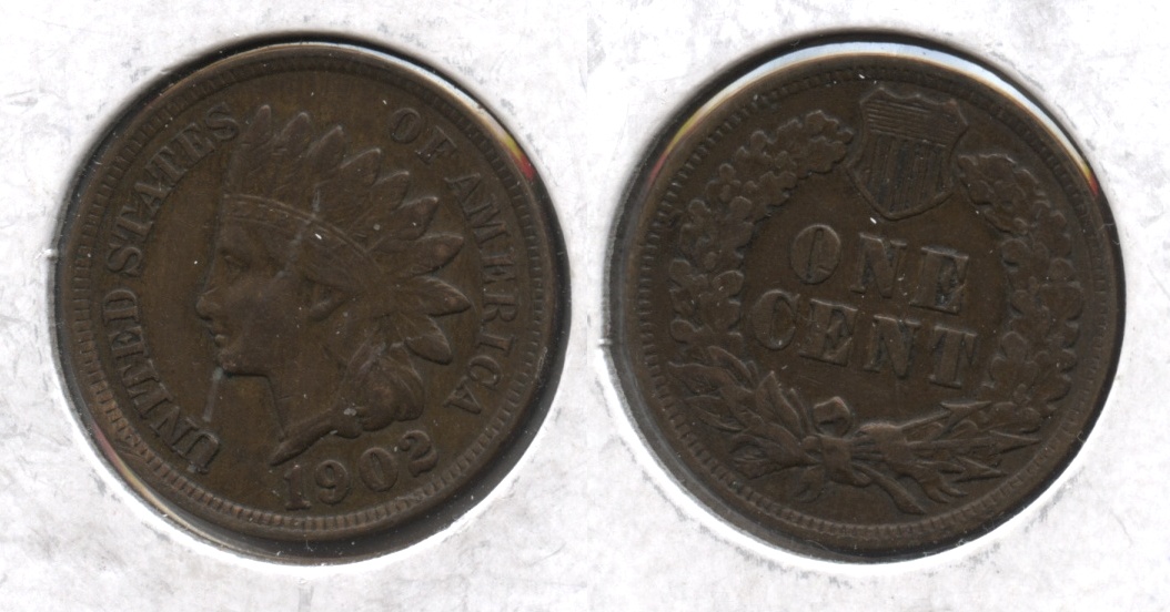 1902 Indian Head Cent EF-40 #o