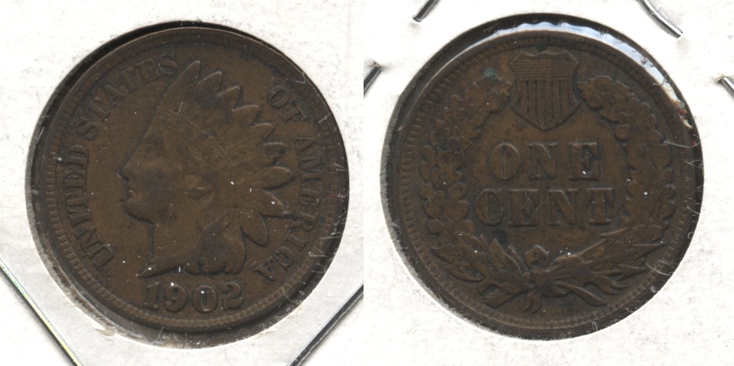 1902 Indian Head Cent Fine-12 #l