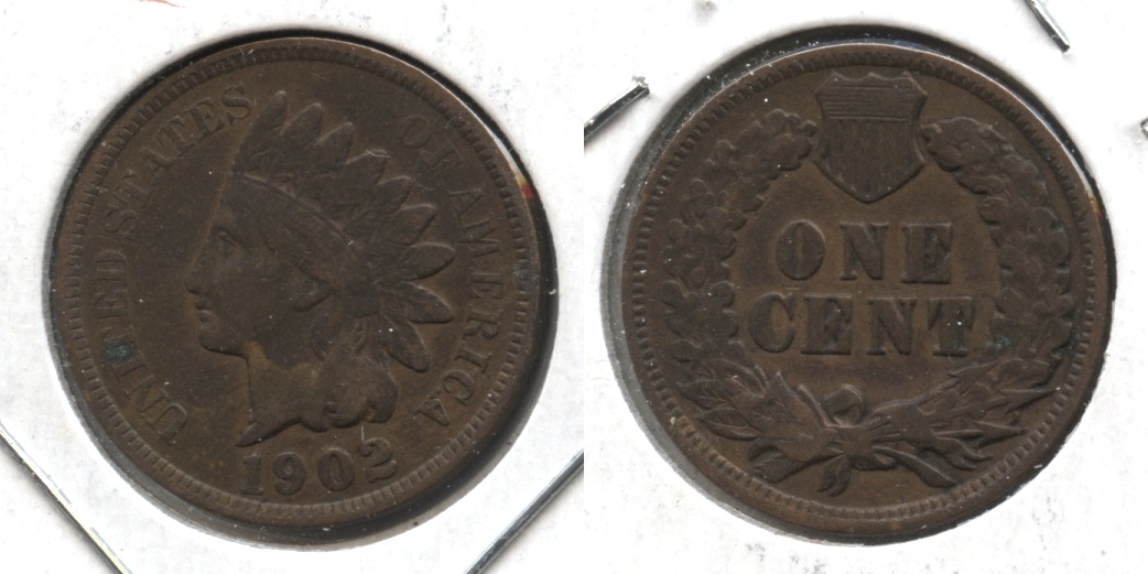 1902 Indian Head Cent Fine-12 #o