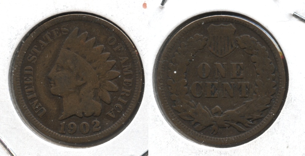 1902 Indian Head Cent Good-4 #h