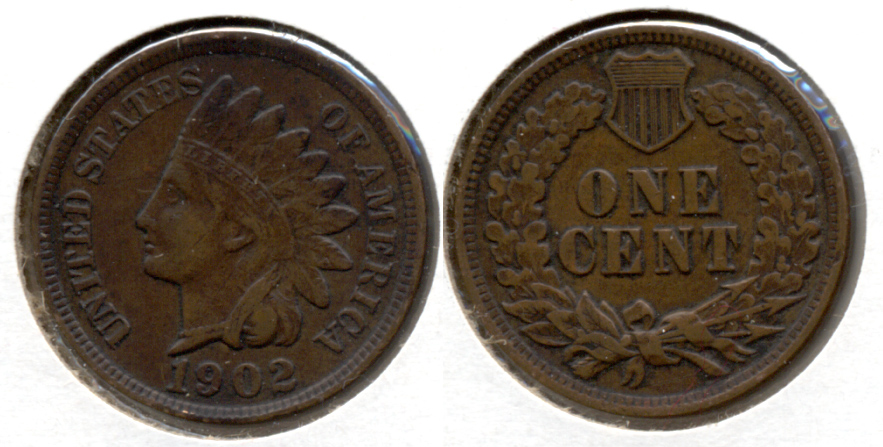 1902 Indian Head Cent VF-20 i