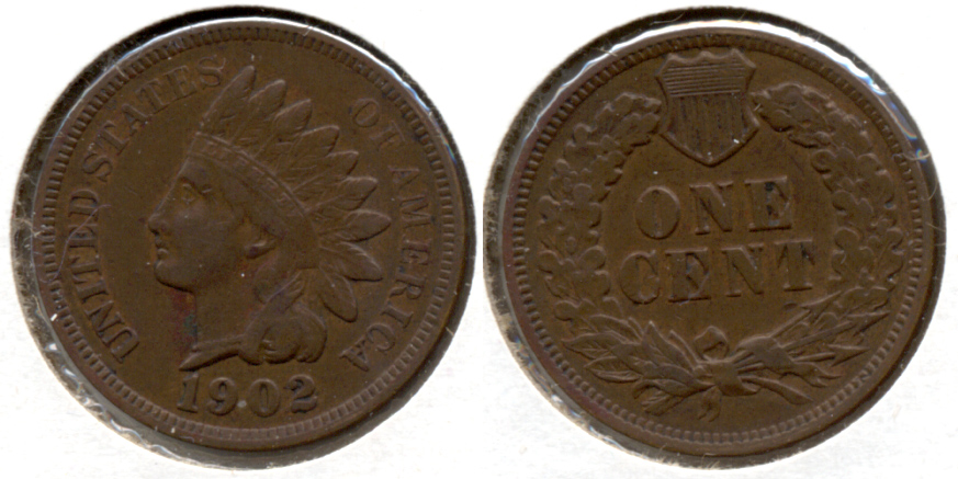 1902 Indian Head Cent VF-20 p