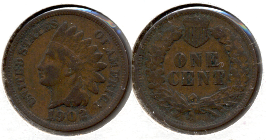1902 Indian Head Cent VG-8 a