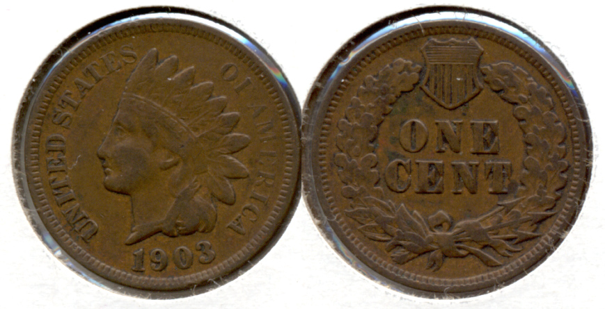 1903 Indian Head Cent Fine-12