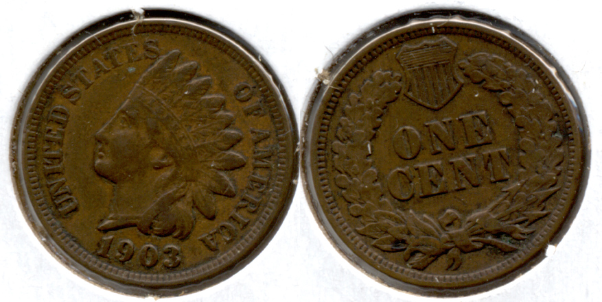 1903 Indian Head Cent Fine-12 a