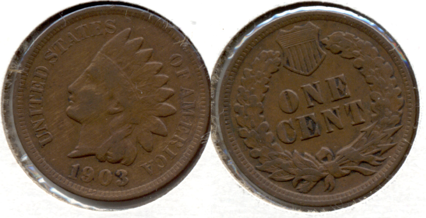1903 Indian Head Cent Fine-12 c