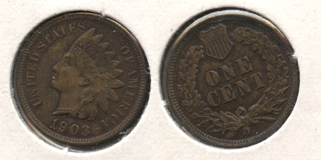 1903 Indian Head Cent MS-63 Brown #f
