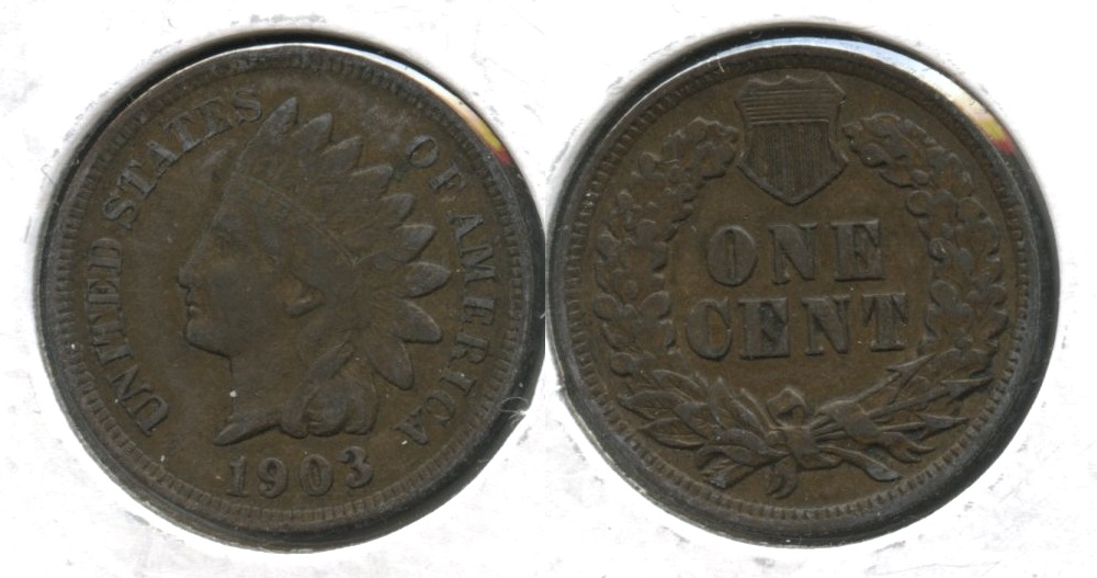1903 Indian Head Cent VF-20 #an