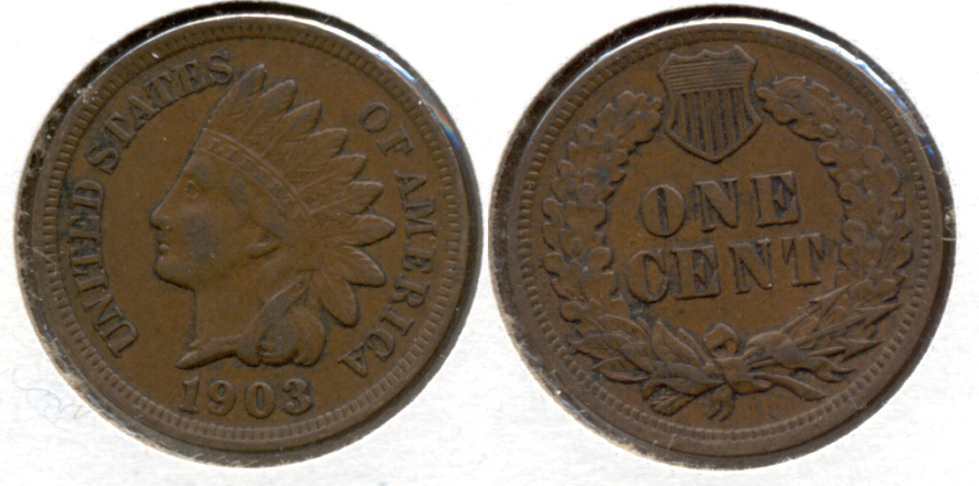 1903 Indian Head Cent VF-20 g