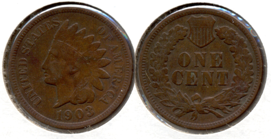 1903 Indian Head Cent VG-8 g