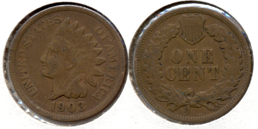 1903 Indian Head Cent VG-8 l