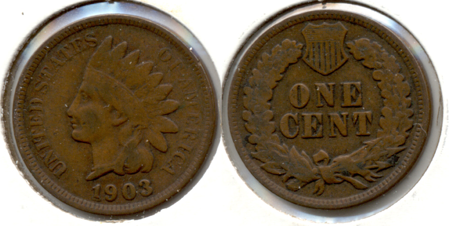 1903 Indian Head Cent VG-8 m