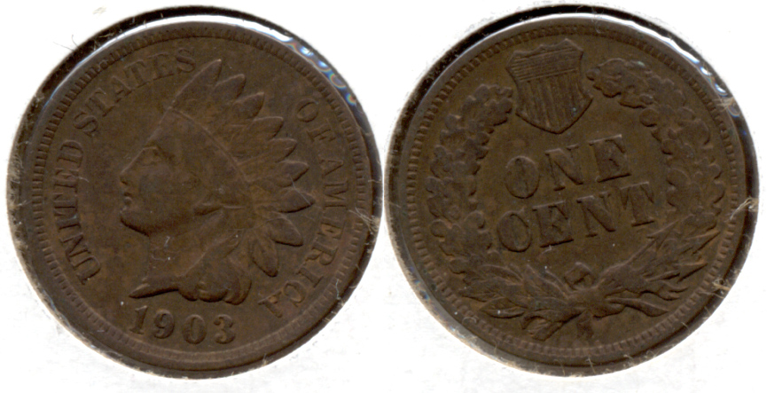 1903 Indian Head Cent VG-8 n