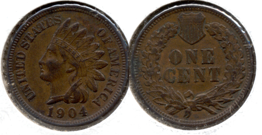 1904 Indian Head Cent EF-40 d