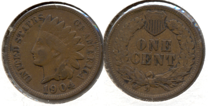 1904 Indian Head Cent Fine-12 b