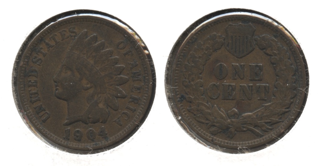 1904 Indian Head Cent Fine-12 #q