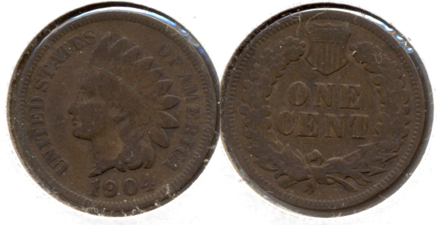 1904 Indian Head Cent Good-4 a