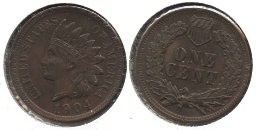 1904 Indian Head Cent MS-63 Brown #f