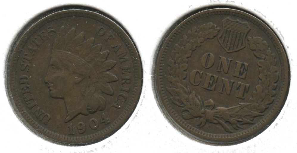 1904 Indian Head Cent VF-20 #an