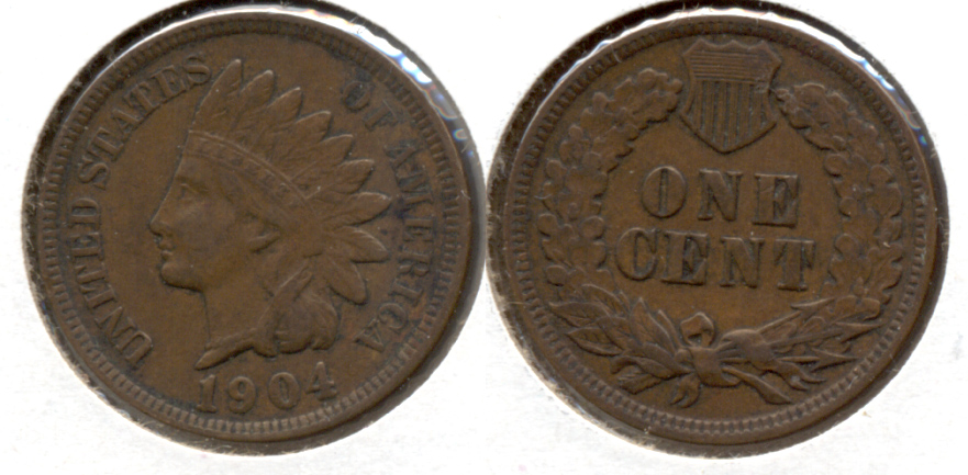 1904 Indian Head Cent VF-20 k