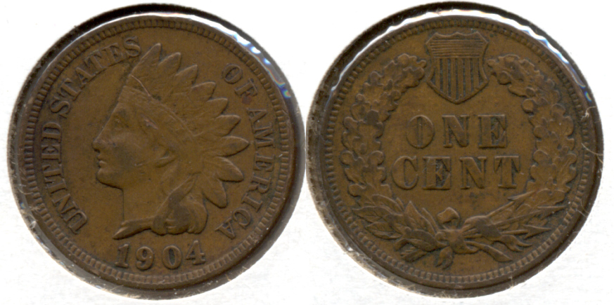 1904 Indian Head Cent VF-20 l