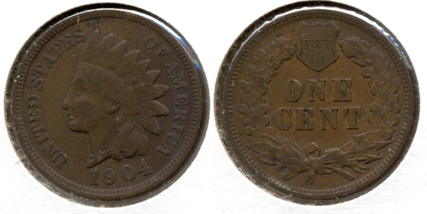 1904 Indian Head Cent VF-20 p