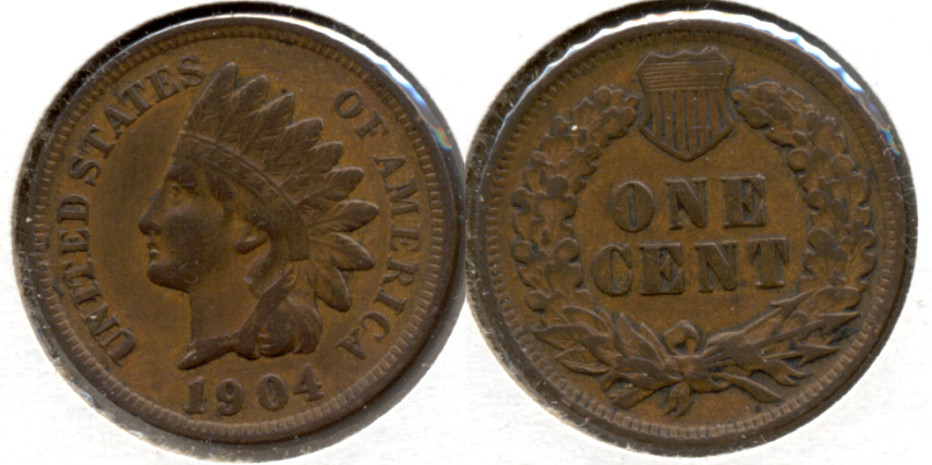 1904 Indian Head Cent VF-20 q