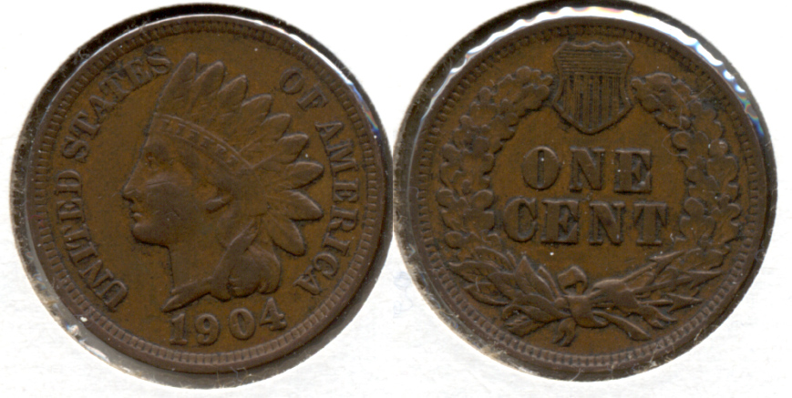 1904 Indian Head Cent VF-20 x