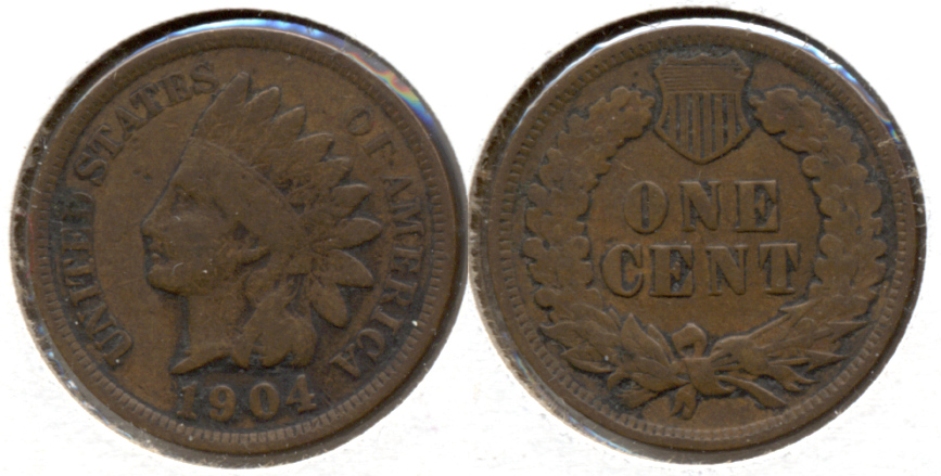 1904 Indian Head Cent VG-8 c