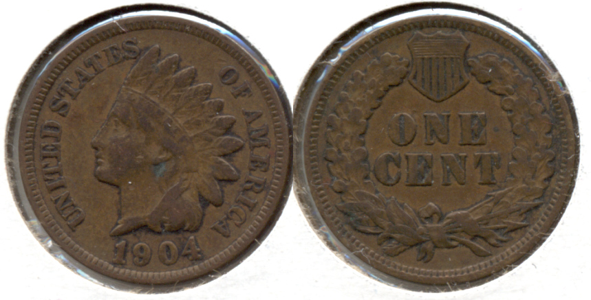 1904 Indian Head Cent VG-8 d