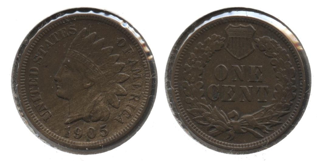 1905 Indian Head Cent AU-50 #m