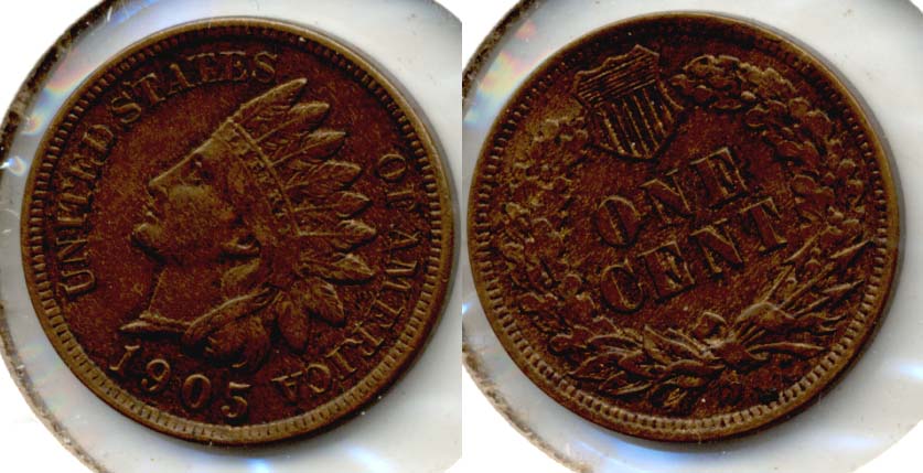 1905 Indian Head Cent AU-55 d