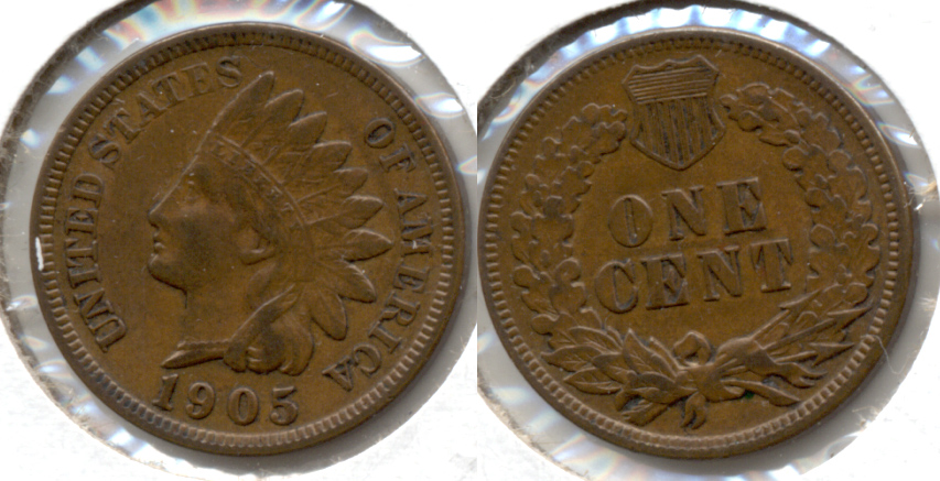 1905 Indian Head Cent EF-40 f