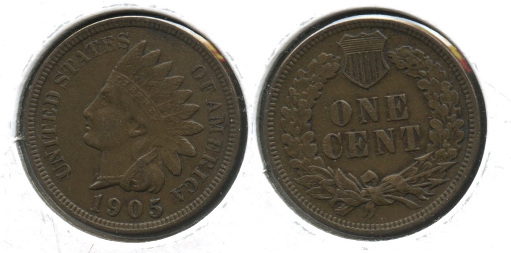 1905 Indian Head Cent EF-40 #p