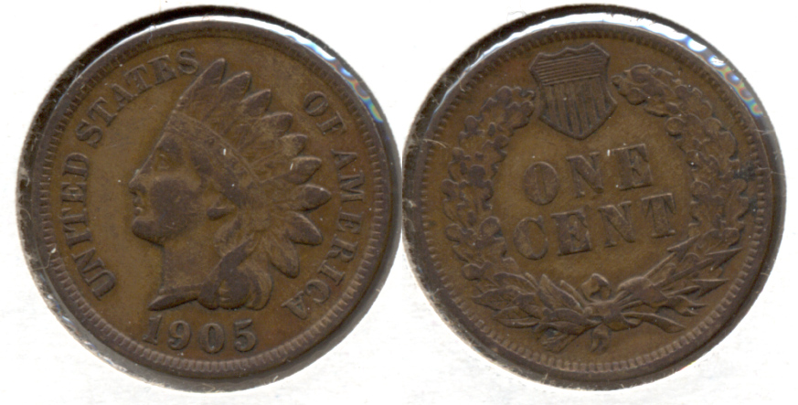 1905 Indian Head Cent Fine-12 a