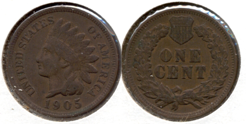 1905 Indian Head Cent Fine-12 o