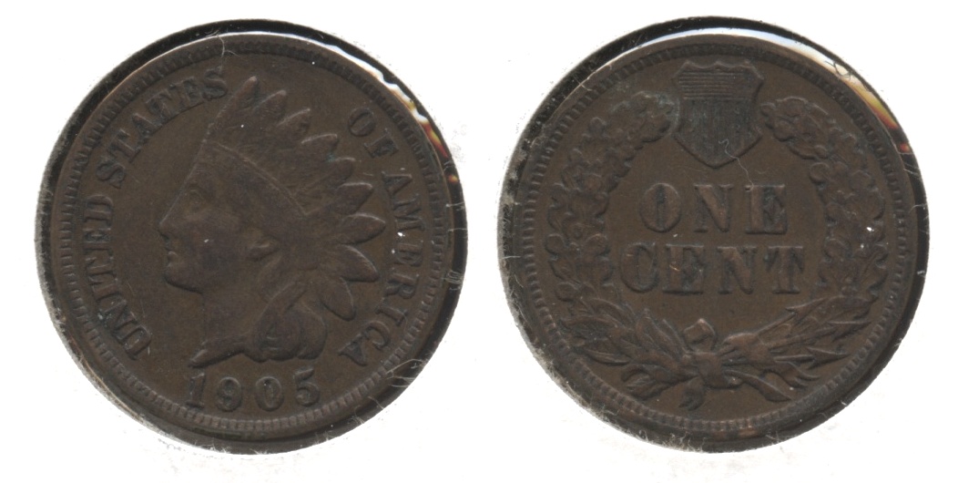1905 Indian Head Cent Fine-12 #q