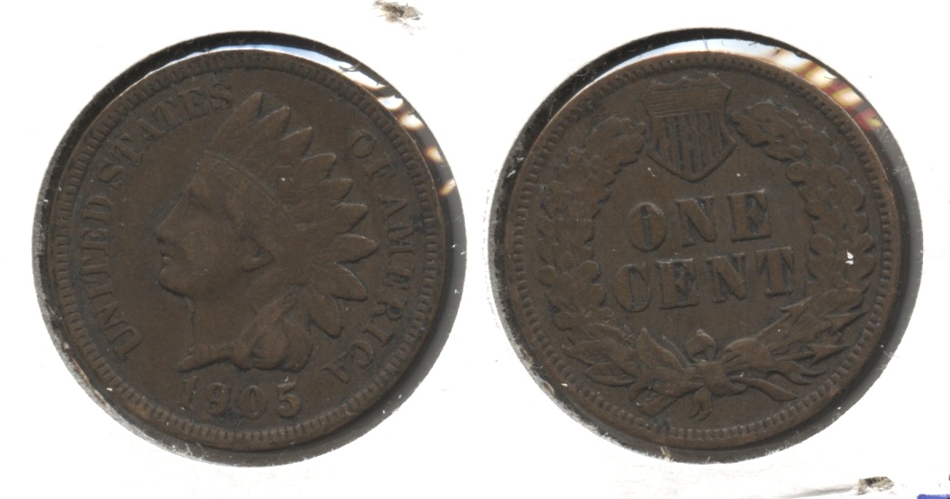 1905 Indian Head Cent Fine-12 #r