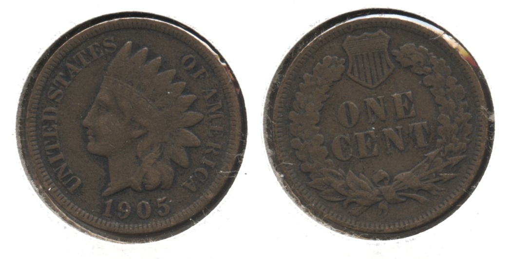 1905 Indian Head Cent Fine-12 #s