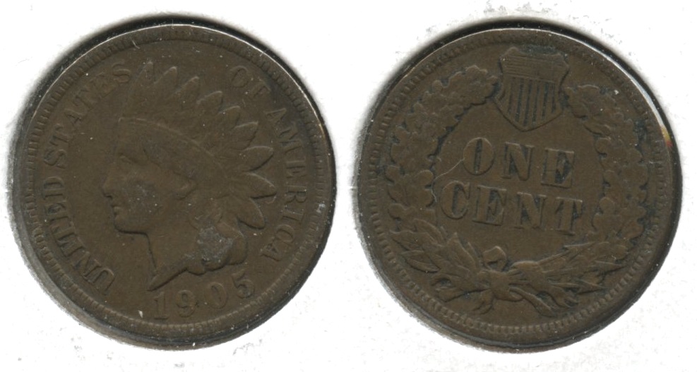 1905 Indian Head Cent Fine-12 #y