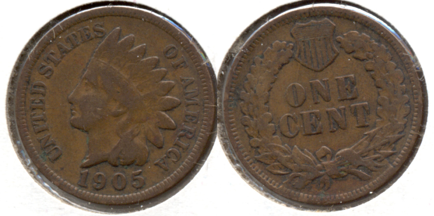1905 Indian Head Cent Good-4 d