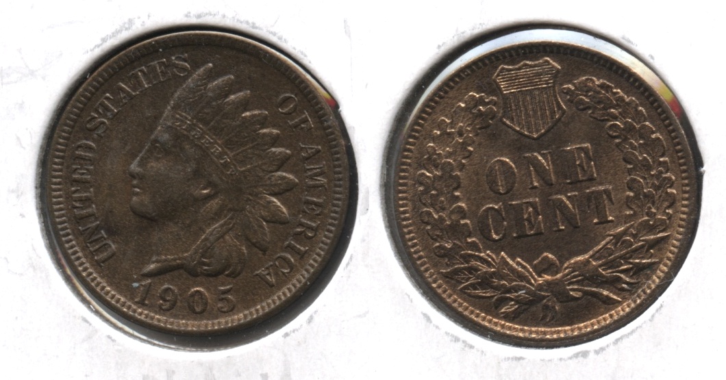 1905 Indian Head Cent MS-64 Red Brown