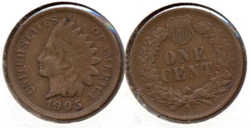1905 Indian Head Cent VF-20 a
