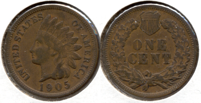1905 Indian Head Cent VF-20 n