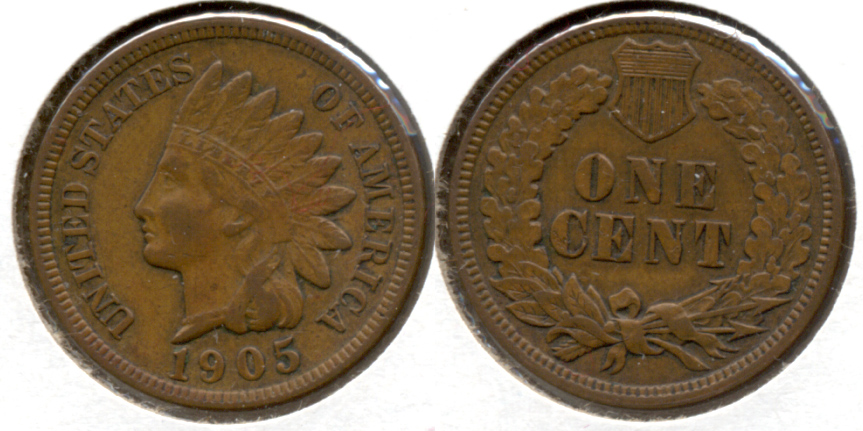 1905 Indian Head Cent VF-20 p