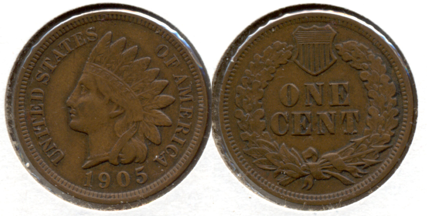 1905 Indian Head Cent VF-20 r