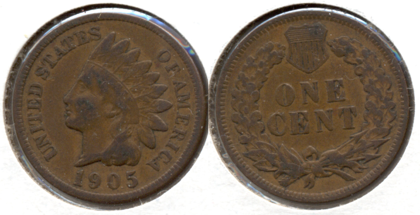1905 Indian Head Cent VG-8 f