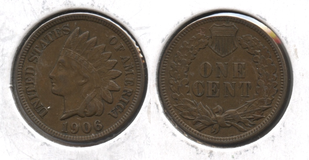1906 Indian Head Cent AU-50 #af