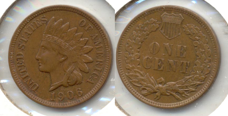 1906 Indian Head Cent AU-50 i